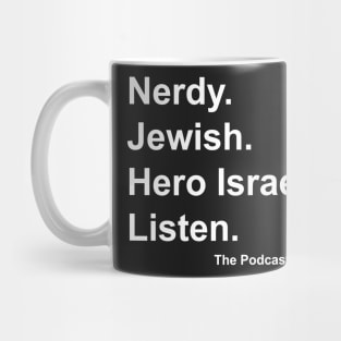 Torah Smash. Listen. (white text) Mug